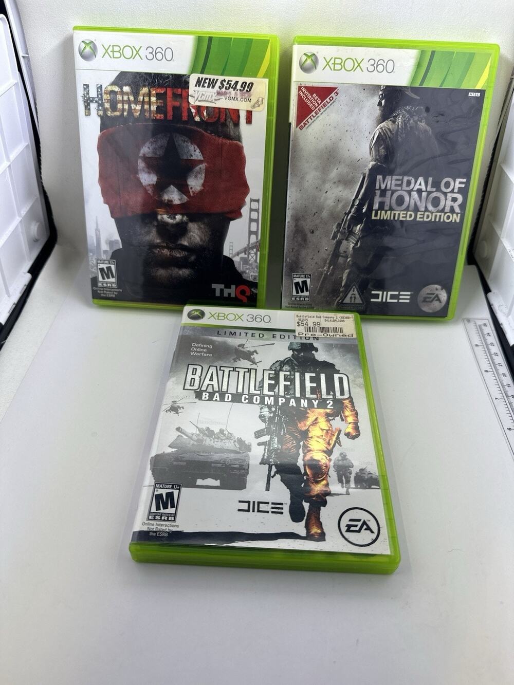 FPS Microsoft Xbox 360 Games Shooter Games Battefield Homefront Medal Of Honor
